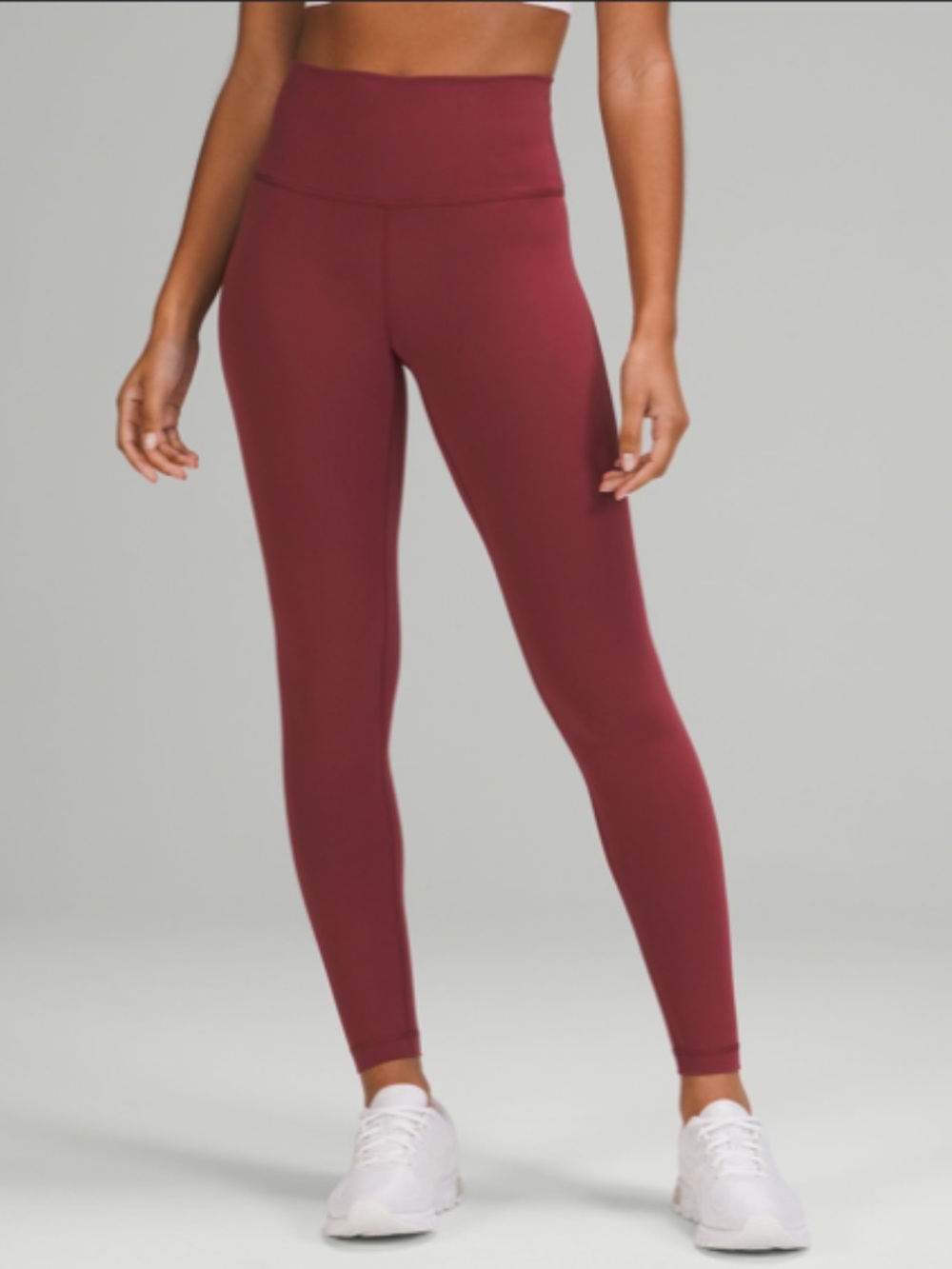 Lululemon Wunder Train High Rise Leggings Size 8 Mulled Wine